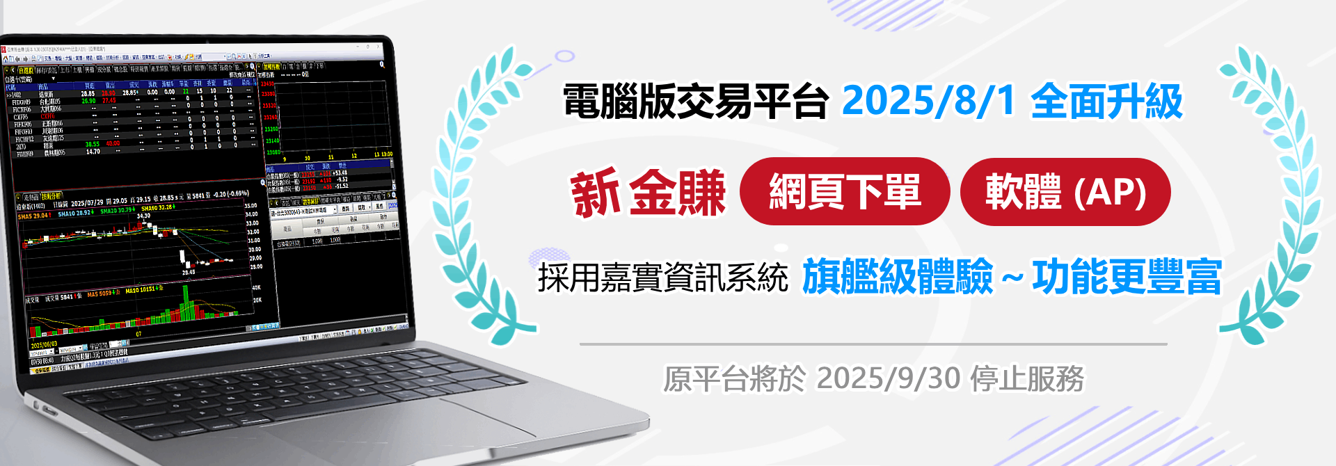 電子交易新系統轉換上線